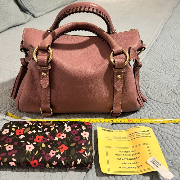 Dooney & Bourke Mauve Satchel with matching Kate Spade Wallet - Picture 4 of 5